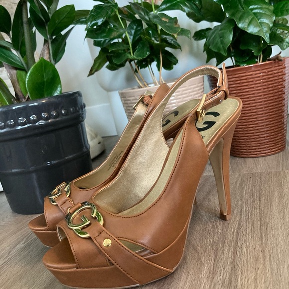 Guess Open-Toed Heels - Sz 5.5 - Picture 6 of 6